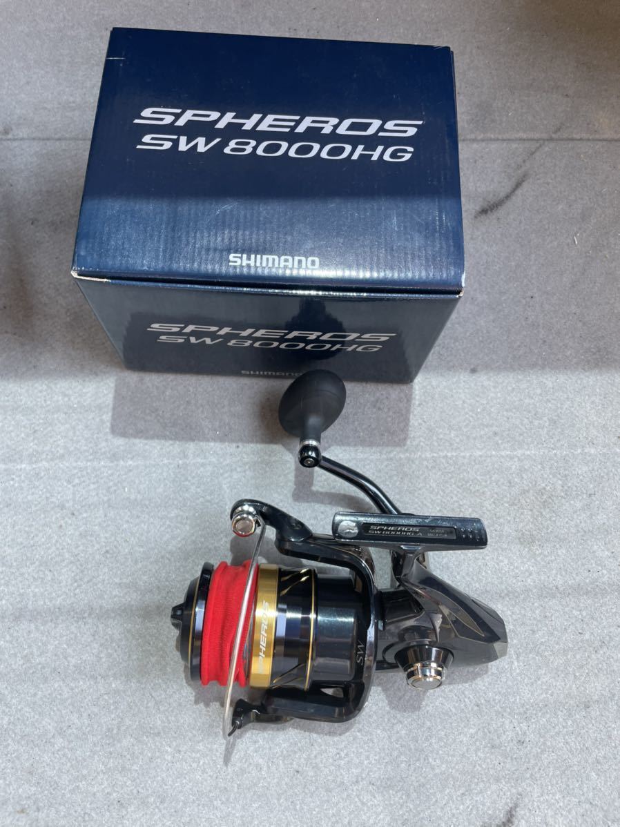 Shimano Spheros SW 8000HG Spinning Reel Used with Box F/S