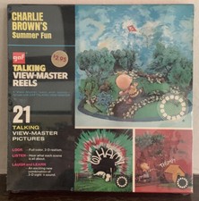 PEANUTS GAF Talking View-Master 3-D Charlie Brown's Summer Fun Sealed