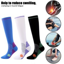3 Pairs Compression Socks For Men Women 15-20 Mmhg Medical Support Running Nurse