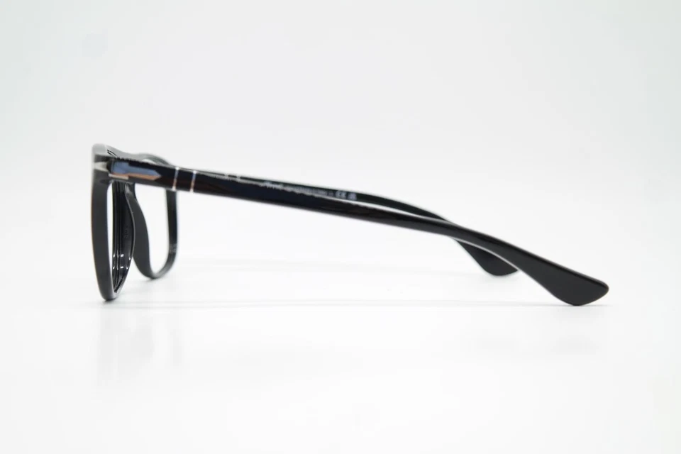 Brille Persol GRETA 3329-V Schwarz Silber Oval Brillengestell eyeglasses Neu - Bild 2 von 4