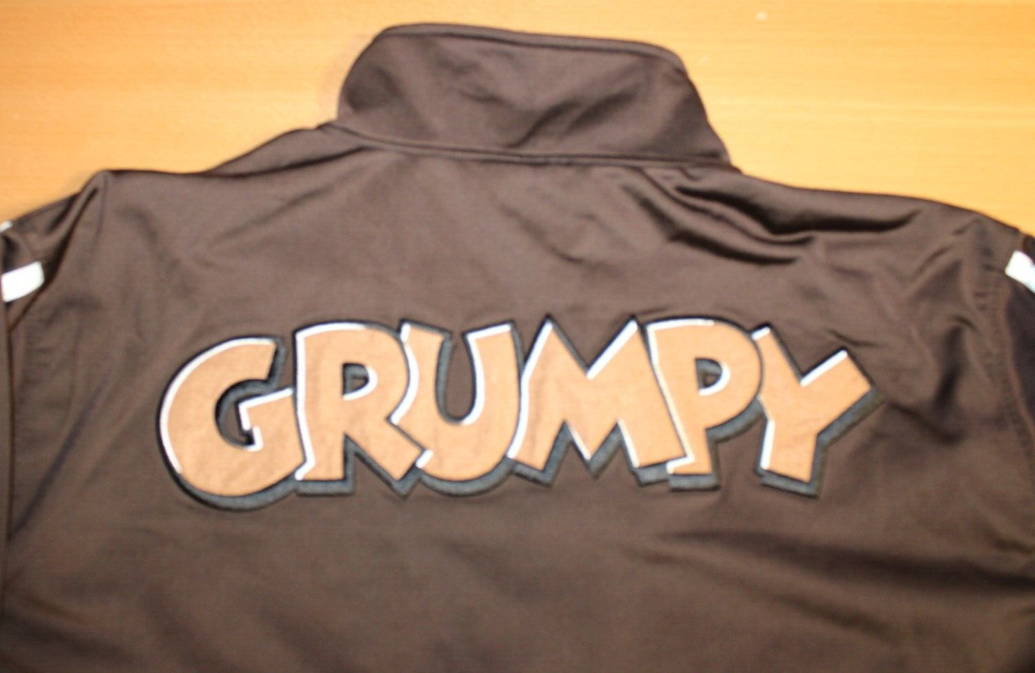 Disney Store White Snow Dwarf Grumpy Patch Zip up… - image 7