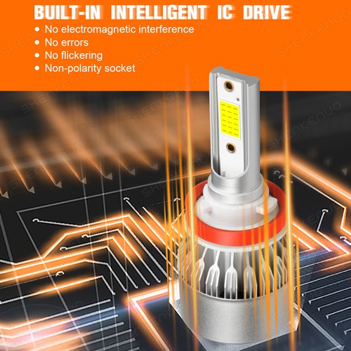 For Honda Accord 2013-2015 LED Headlight Bulbs High Low Beam+Fog Light Kit 6Pcs - Picture 8 of 15