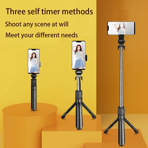 Trépied caméra téléphone bâton selfie poratable rotation 360° pour voyage en direct - Photo 9 sur 14