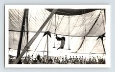 Vintage Photo Conroy Bros Circus 1940s Trapeze Artist 4.5" x 2.5"