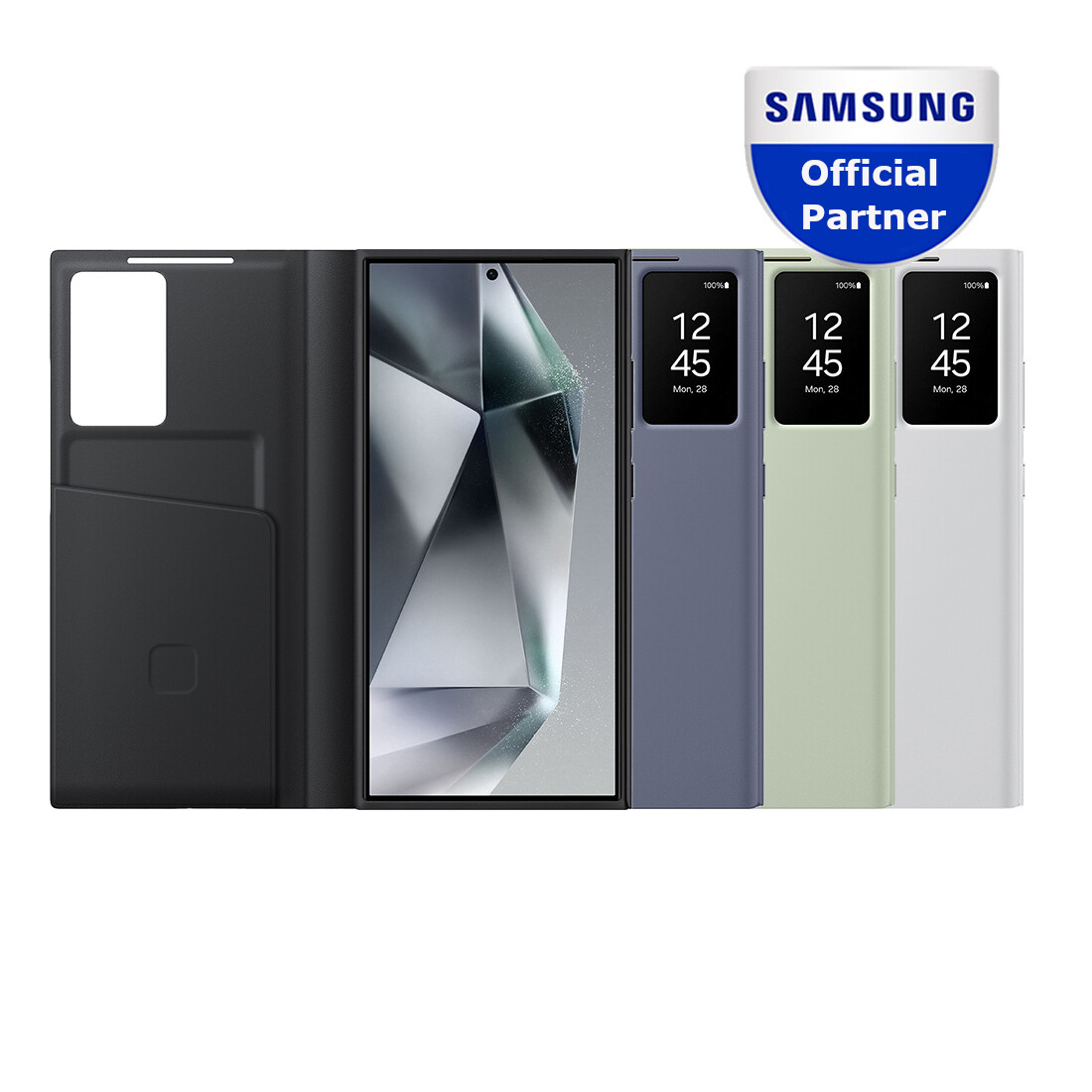 Original Samsung Smart View Wallet Full Cover Flip Case for Galaxy 