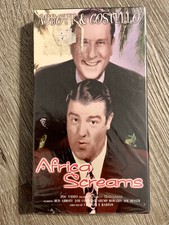 Vintage Abbott and Costello Africa Screams VHS Video Shemp Howard New Sealed 