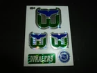 HARTFORD WHALERS TEAM HOCKEY NHL LOGO CARTE CARD STICKER 90s MACHINE VENDING PVI