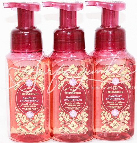 Bath & Body Works Danbury Shortbread Hand Wash Soap Foaming Foam 3pc Pink Gold - Picture 2 of 2