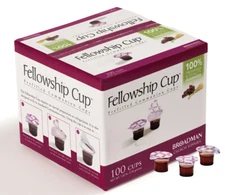 Communion Set - Prefilled Fellowship Cup Juice/Wafer-100 Sets Lords Supper FRESH