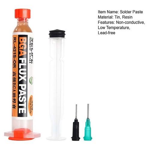 1 Set Solder Flux Lead-free Auxiliary Soldering Pcb Bga Cpu Led Welding Paste - Picture 7 of 11