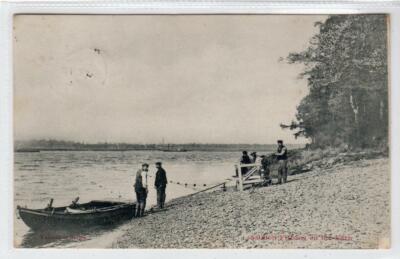 LACHSFISCHEN AUF DEM VERDIENEN: Perthshire Postkarte (C42894)