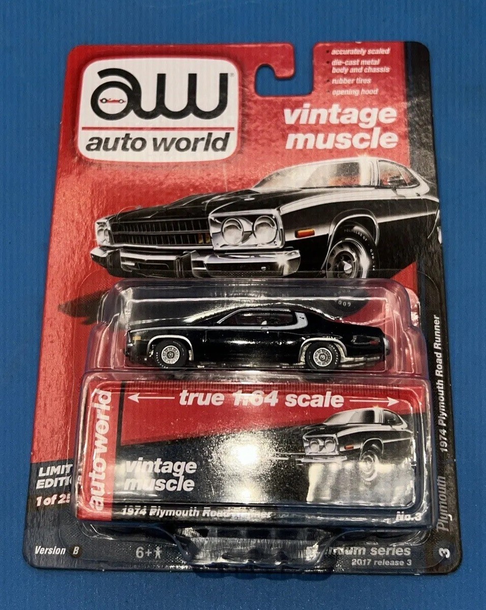 2017 R3 Version B black 1974 Plymouth Road Runner Auto World