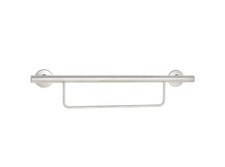 Seachrome 30-Inch Newport Grab Bar with Towel Bar, Stainless Steel Polished F...
