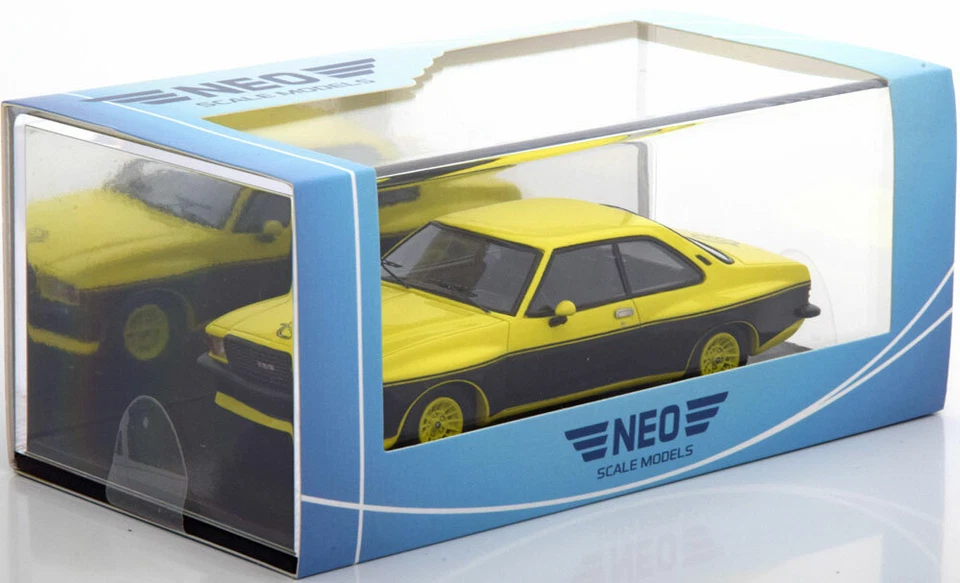OPEL COMMODORE B GS/E STEINMETZ GIALLO NERO 1977 NEO 46116 1/43 RESINA - Immagine 2 di 3