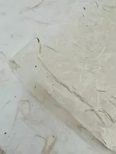 Batik Leaf Paper, Green Leaf Luxury Hand Painted Paper, Handmade Notebook paper