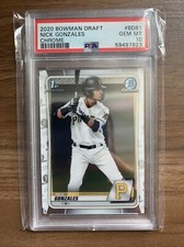 Nick Gonzales Rookie Card Lot PSA 10 1st Bowman Chrome, Autos, Numbered, Etc