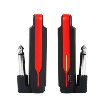 Rechargeable Wireless System Guitar Bass Audio Transmitter & Receiver Set NEW