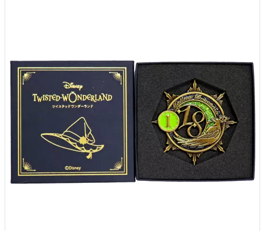 Disney Twisted Wonderland Malleus Draconia Brooch Pin Broom