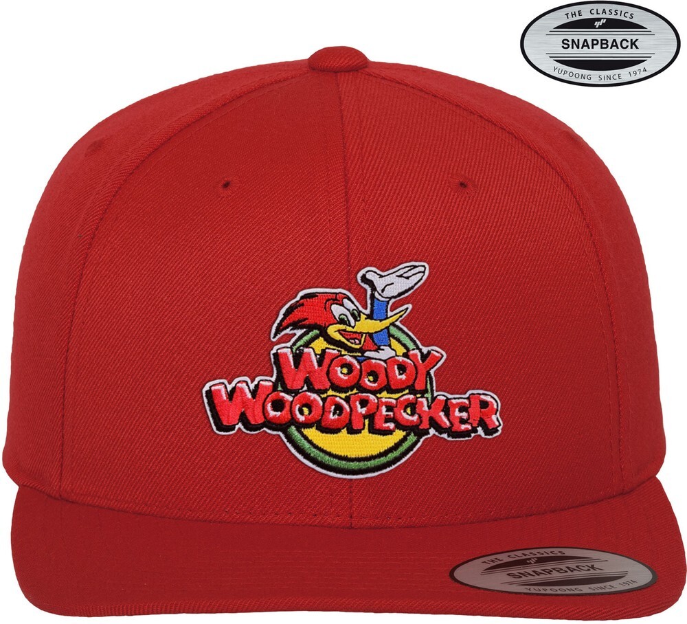 Бейсболка премиум-класса с классическим логотипом Woody Woodpecker Classic Красная 8090₽