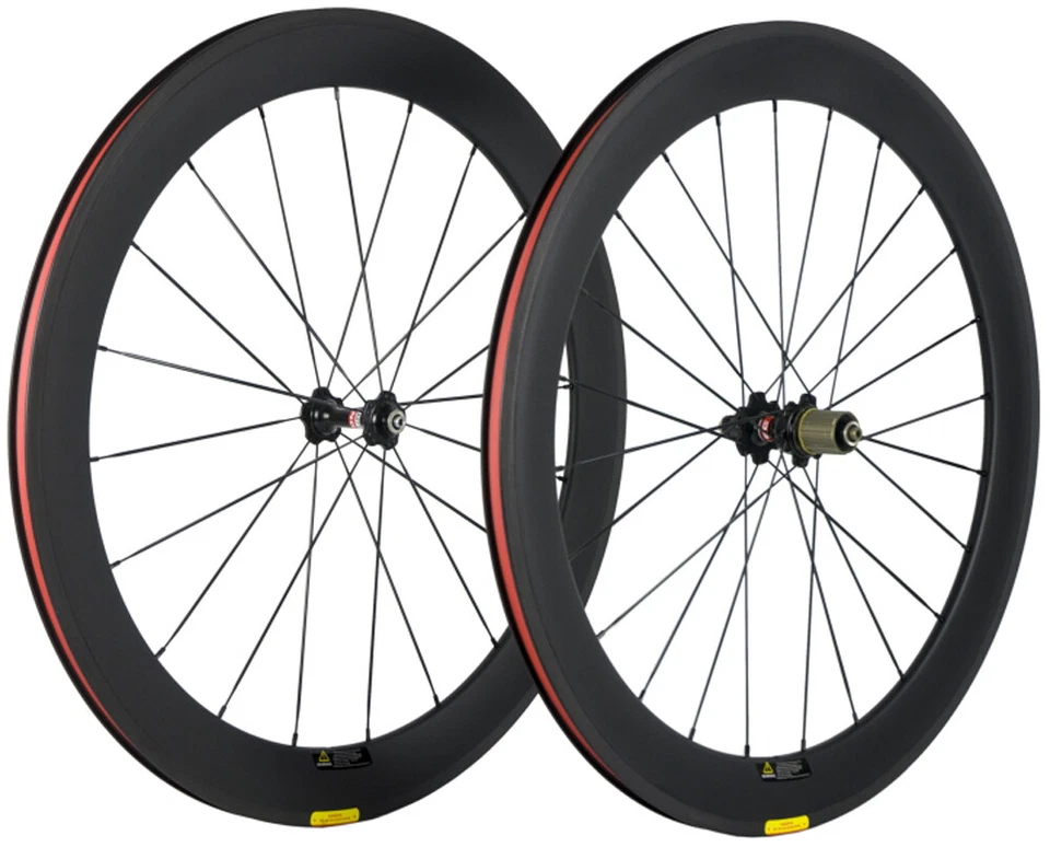 700C 60mm Carbonräder vorne + hinten Laufradsatz Carbonräder 23mm Novatec Hub - Bild 2 von 4