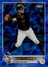 2022 Topps Chrome Sapphire Edition Wilmer Flores #408 San Francisco Giants 26H