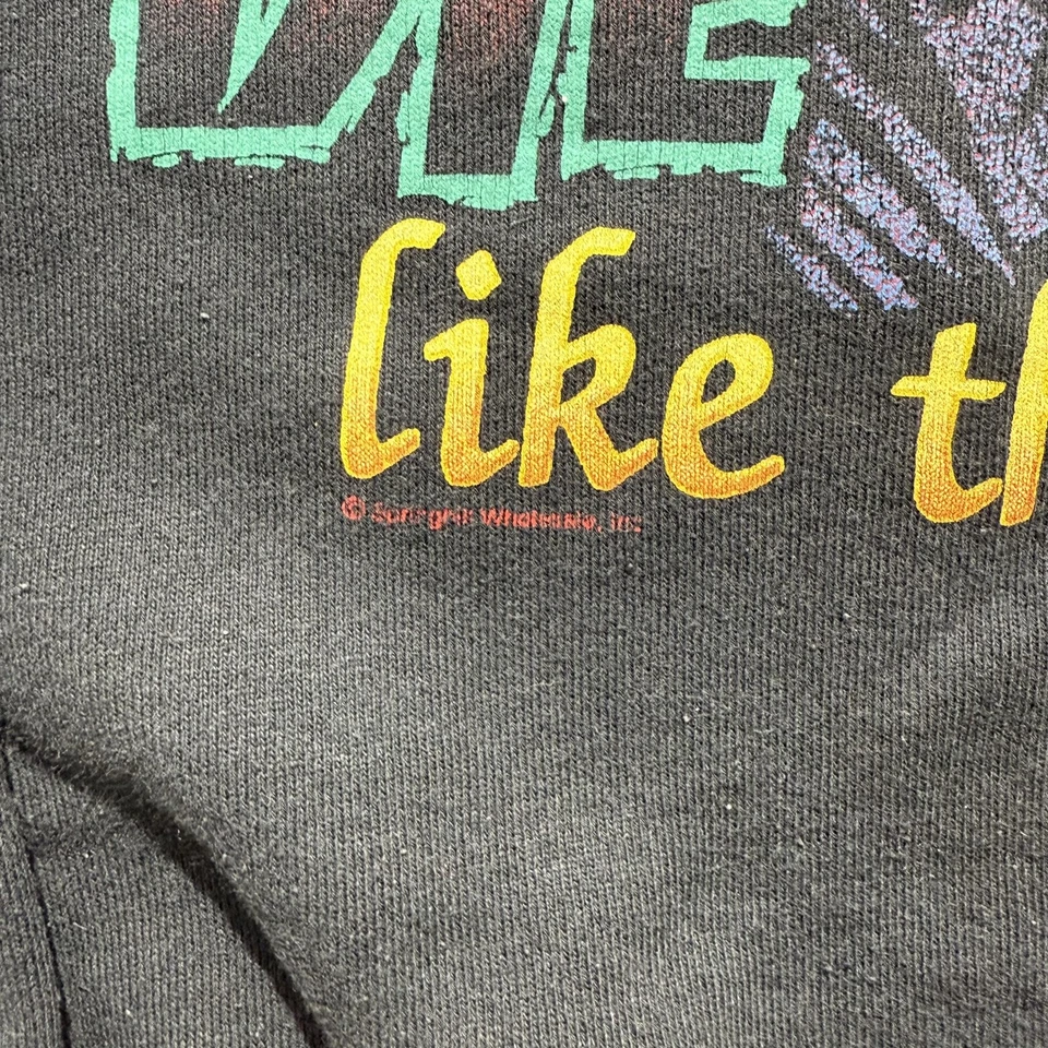 Sudadera De Colección Policía De Chicago Para Hombres XL Negra Parca Gráfica Hecha en EE. UU. 90s Foto 2 de 4