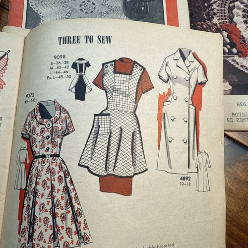Workbasket Magazine Lot 12 Craft Crochet Knit Ideas Antique Patterns 1963 - Picture 7 of 10