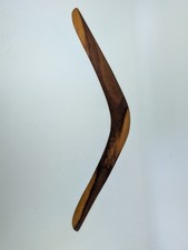Vintage Boomerang Australian Aboriginal Wooden Hand Carved 21.5” Mulga Wood 