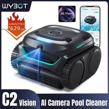 WYBOT C2 Vision AI Camera Pool Vacuum for Inground Pools Robotic Pool Cleaners