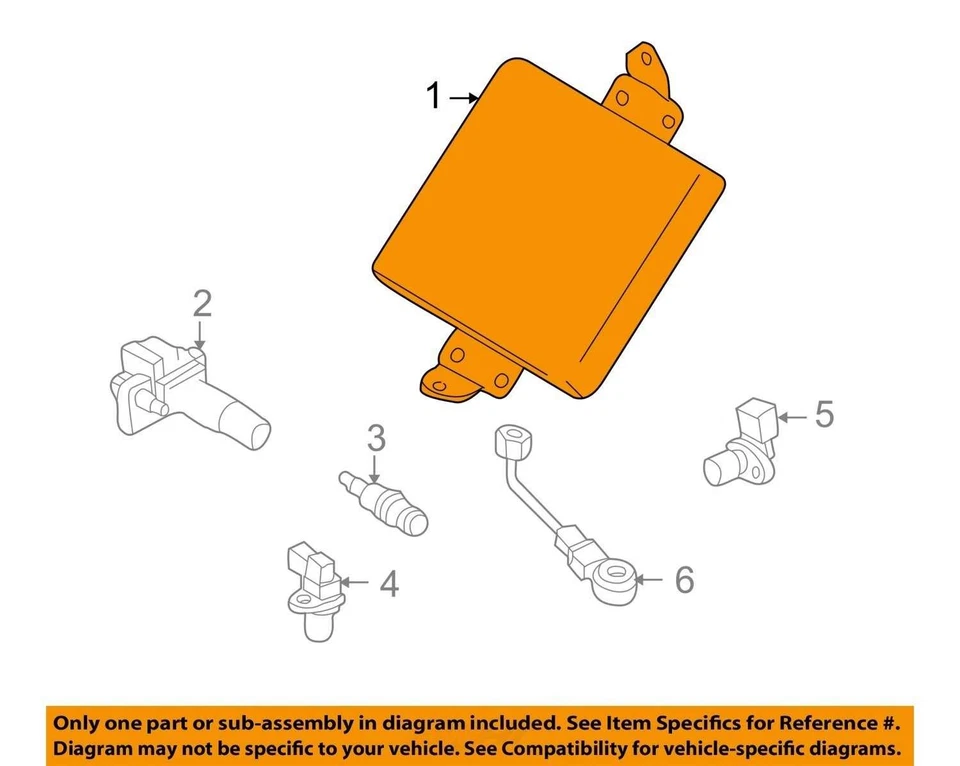 Engine ECM Electronic Control Module 2.0L Fits 05 SAAB 9-2X 23662481 - Imagem 4 de 4