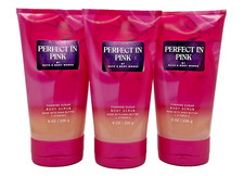 NEW Bath  Body Works Lot 3 Tubes Perfect In Pink Foaming Sugar Body Scrub 8 oz