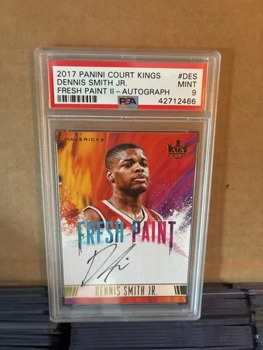 2017 Panini Court Kings Fresh Paint II Autograph Dennis Smith Jr. PSA 9