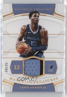 2019-20 Panini National Treasures Material Prime 10/25 Jaren Jackson Jr 00ma