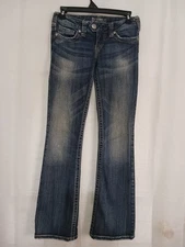 Silver Jeans Co.Women's Tuesday Bootcut 25x31 LowRise Western Rodeo Country Chic