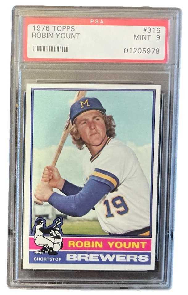 1976 Topps PSA 9 MINT Robin Yount #316 HOF Milwaukee Brewers