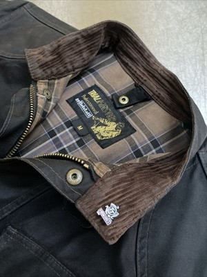 Belstaff Trialmaster Men s M-L 50in Pro Motorcycle Jacket Vintage IOM TT Badge
