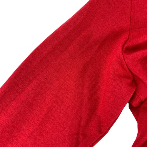 Vintage Speigel 100% Wool Wrap Dress Red Size S Made In USA Quiet Luxury Career - Picture 7 of 8