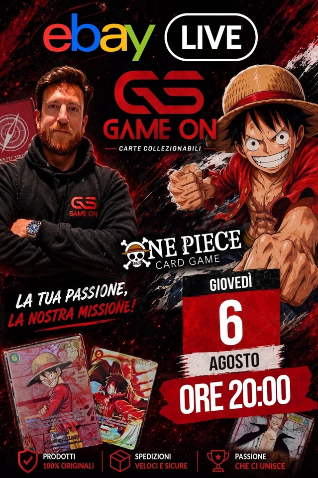 GS-GAMEON Live del Giovedì - Aste a €1 e Rip&Ship
