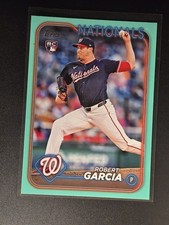 Robert Garcia Aqua Rookie RC 2024 Topps Update Card #US137 Washington Nationals