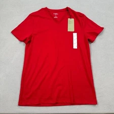 NWT Goodfellow & Co. Classic V Neck Shirt Mens M Red Standard Fit Tee