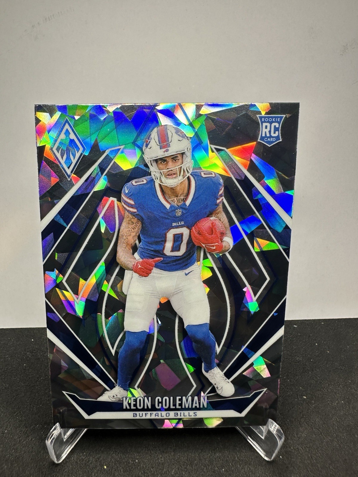 Keon Coleman RC SP 📈 2024 Phoenix Rookie Cracked Ice #213 Buffalo Bills