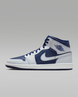 Jordan 1 Mid Blue Void Summit White Hot Lava Pure Platinum Men's