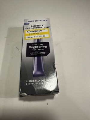 Bausch & Lomb Eye Illuminations Brightening Eye Cream 0.5 floz New