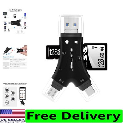 Versatile SD/TF Card Reader with Real-Time Sharing and Charging for iPhone/iPad