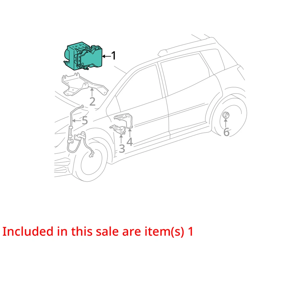 FITS 2005-2006 PONTIAC VIBE VALVE BRK PRESS MOD(W/ELEK 88973937 -  NEW OEM - Image 2 of 3