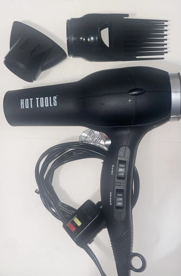 Hot Tools 1023 Hair Dryer 1875 Watt Ionic Turbo - Image 2 of 4