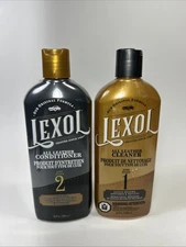 Lexol Leather Care Conditioner Kit Cleaner Protect Shoes, Seat Purses 16.9 Oz