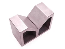 STEEL V BLOCK 8" LENGTH X 4" WIDTH X 5 1/2 HEIGHT 4 1/2 MAX CAP. LATHE SET UP