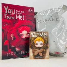 POP MART x Skullpanda You Found Me Series Plush Doll Pendant - Sneaky Chestnut