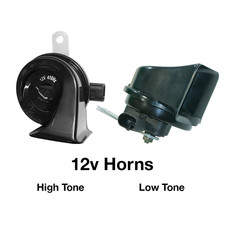 12v High & Low Tone Exact Fit Shell Horn Pack Suitable for BMW!